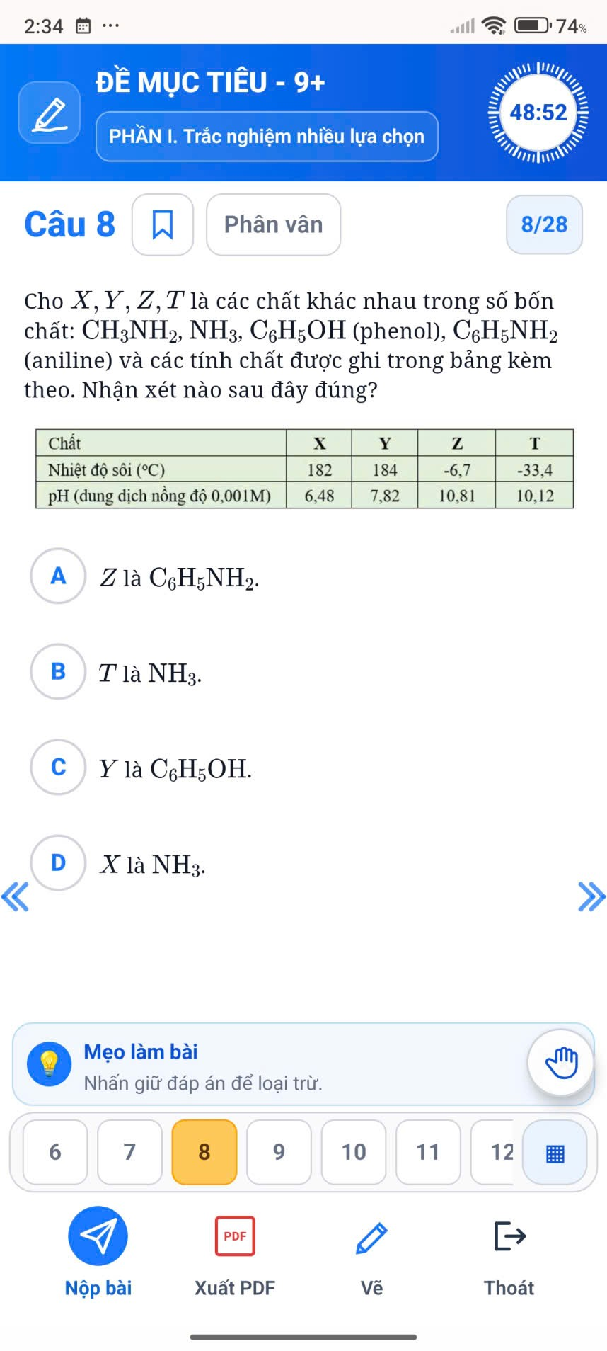 Câu hỏi trắc nghiệm nhiều lựa chọn